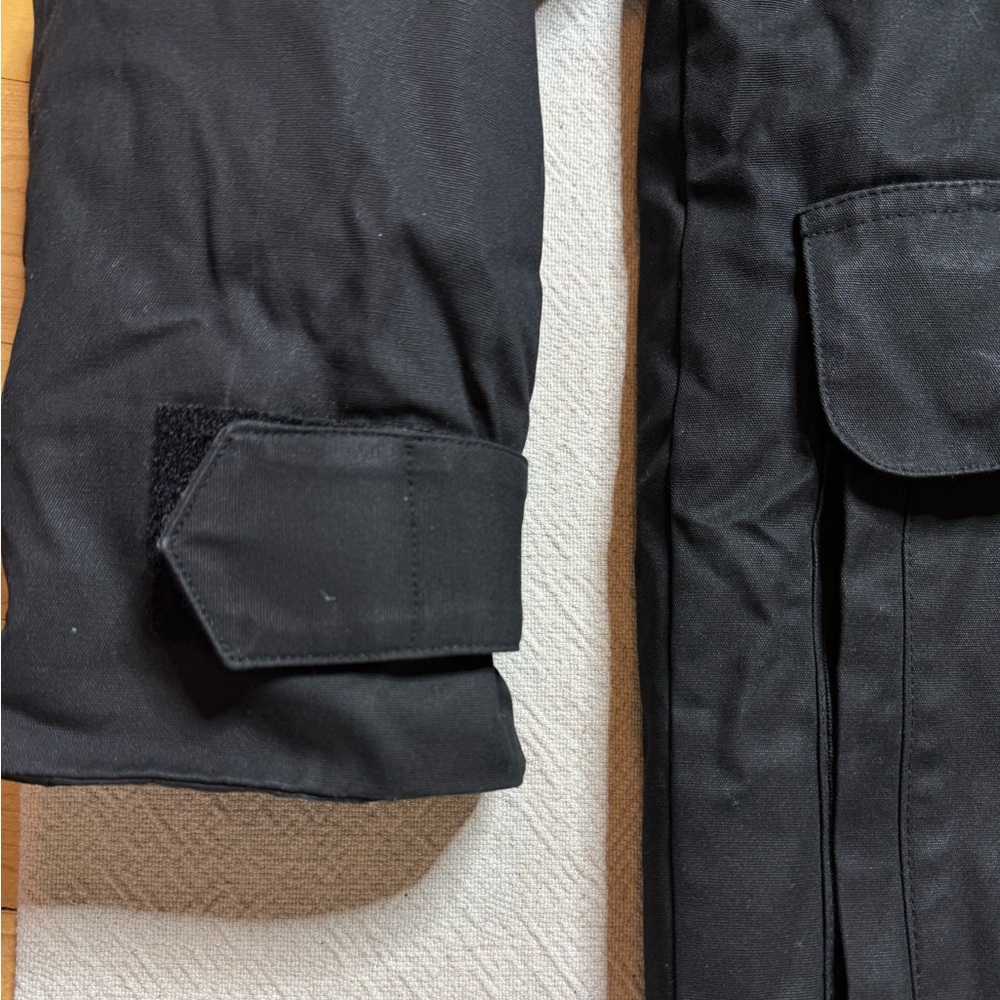 Distorted People Men’s Black Waxed Canvas Hooded Parka Jacket M - Picture 4 of 13